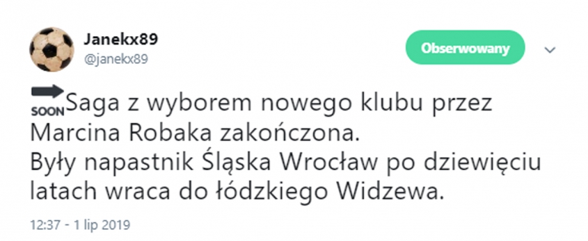 MARCIN ROBAK ZNALAZŁ NOWY KLUB!